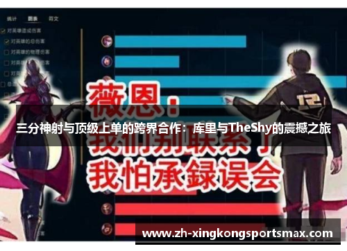 三分神射与顶级上单的跨界合作:库里与TheShy的震撼之旅 三分神射与顶级上单的跨界合作:库里与TheShy的震撼之旅